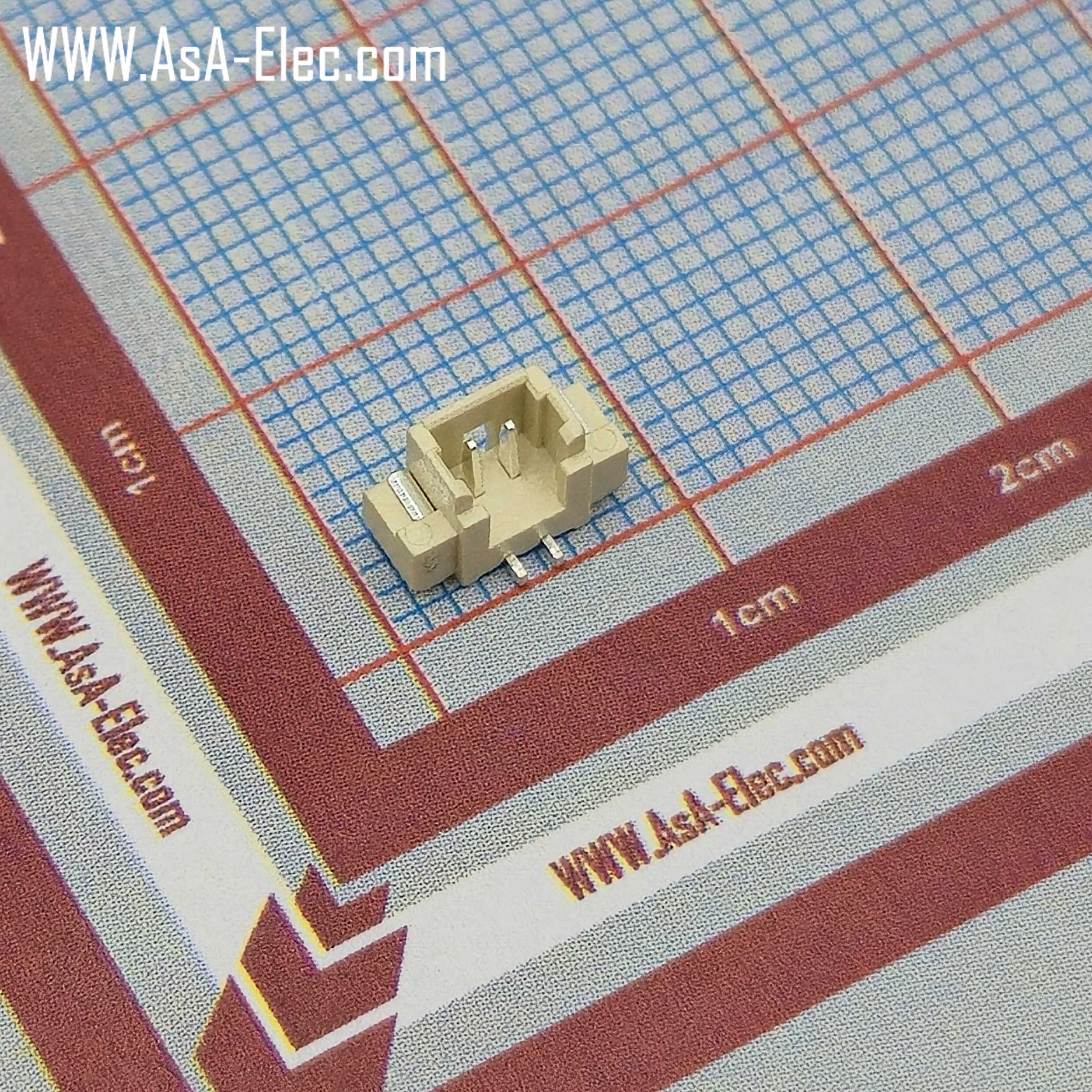 کانکتور FH تیغه ای 1.25 میلی متر 2 پین نر SMD STRAIGHT